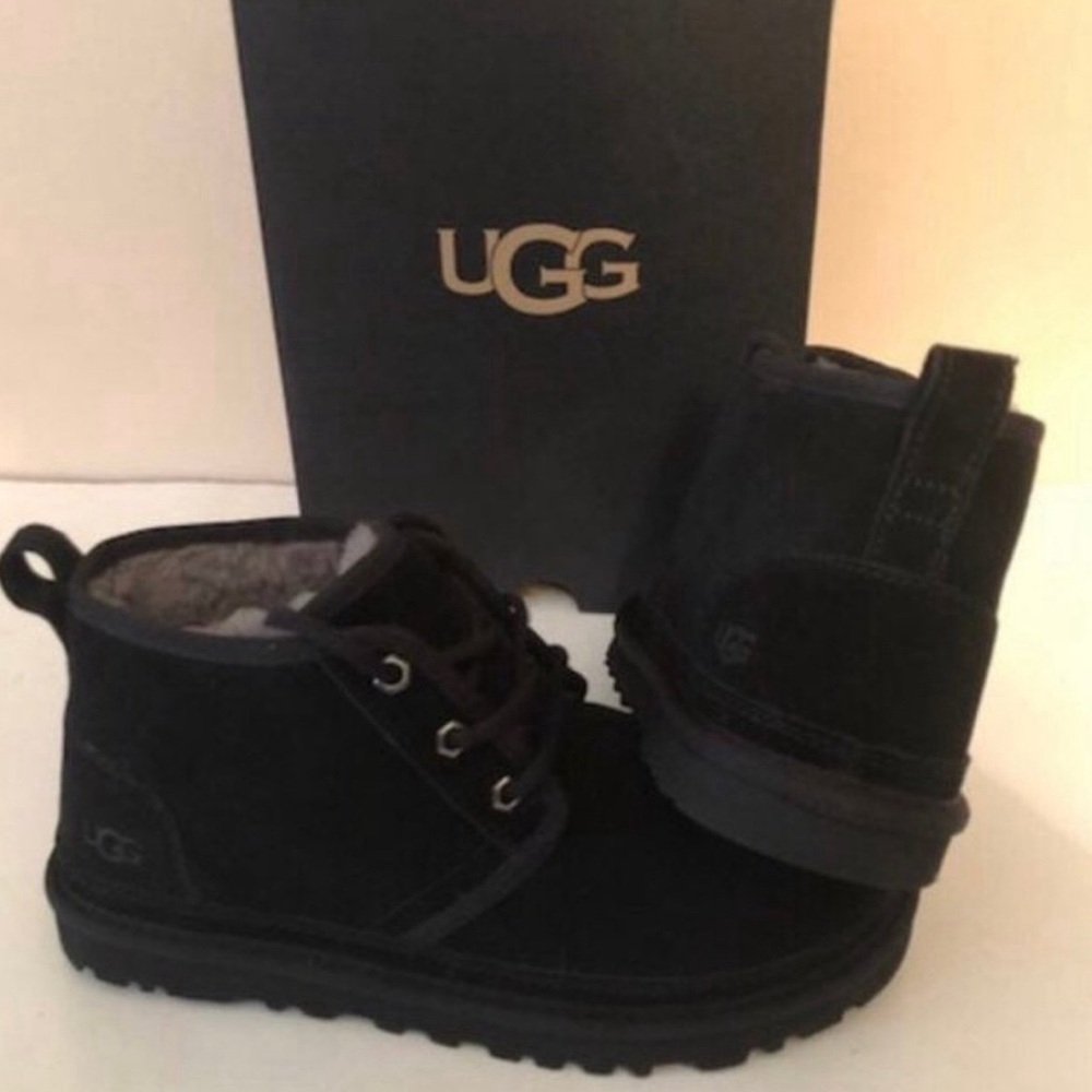 UGG Neumel II Chukka Water Resistant Suede Black Boots